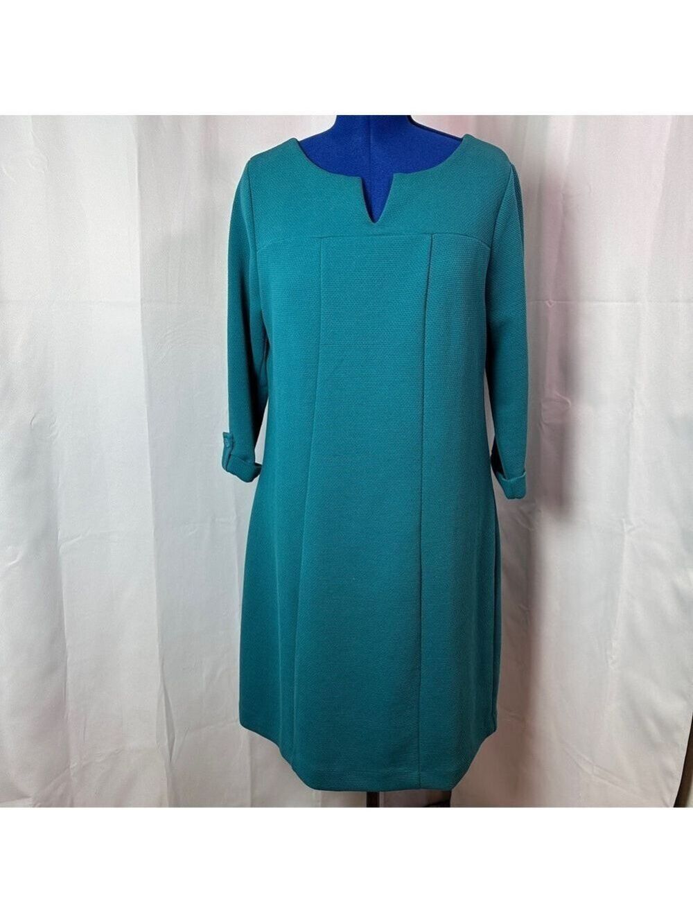 Boden Women’s Teal 3/4 Sleeve Midi Dress - Size 16